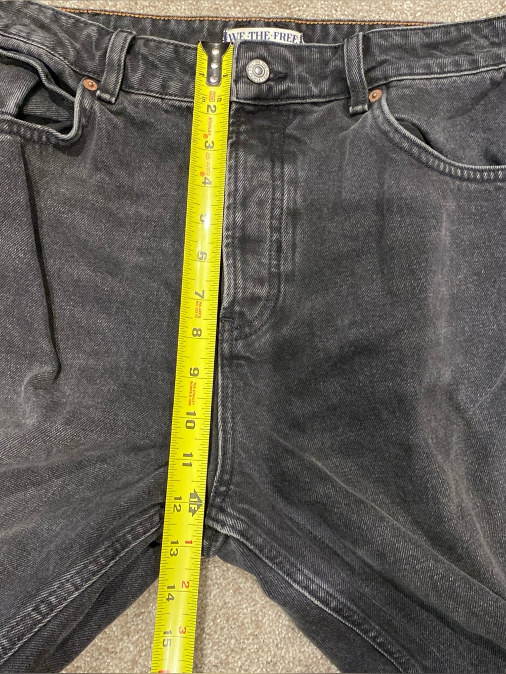 Free People Black Washed Boyfriend Jeans - Picture 8 of 11